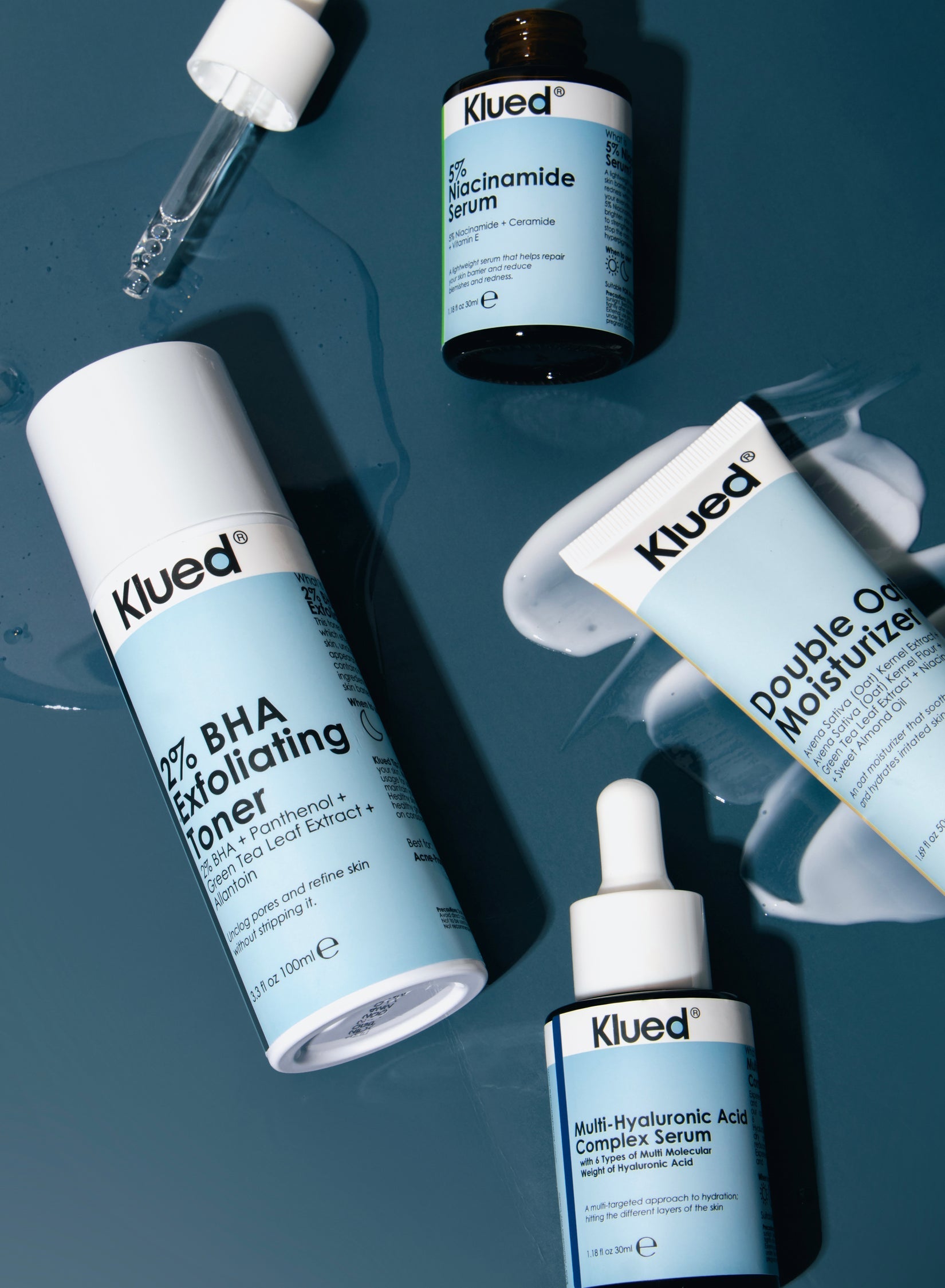 Klued Product in blue background