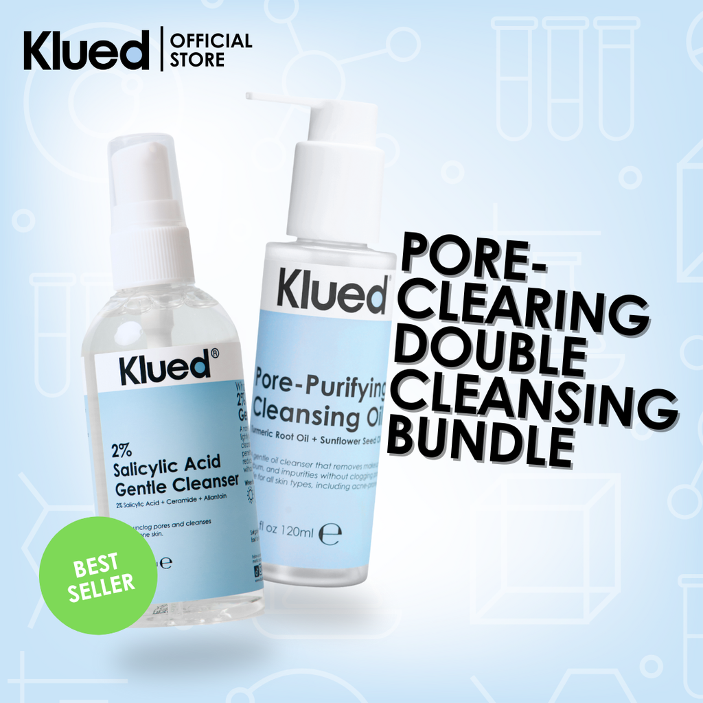 [BUNDLE 1] Klued  2% Salicylic Acid Gentle Cleanser 120ml + Pore-Purifying Cleansing Oil