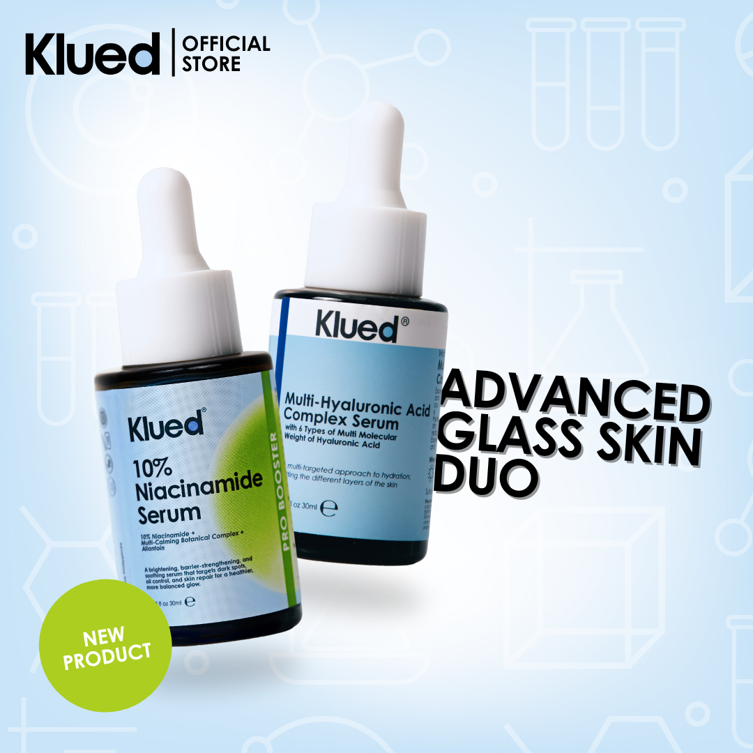 [BUNDLE 40] Klued 10% Niacinamide Serum + Multi-Hyaluronic Acid Complex Serum