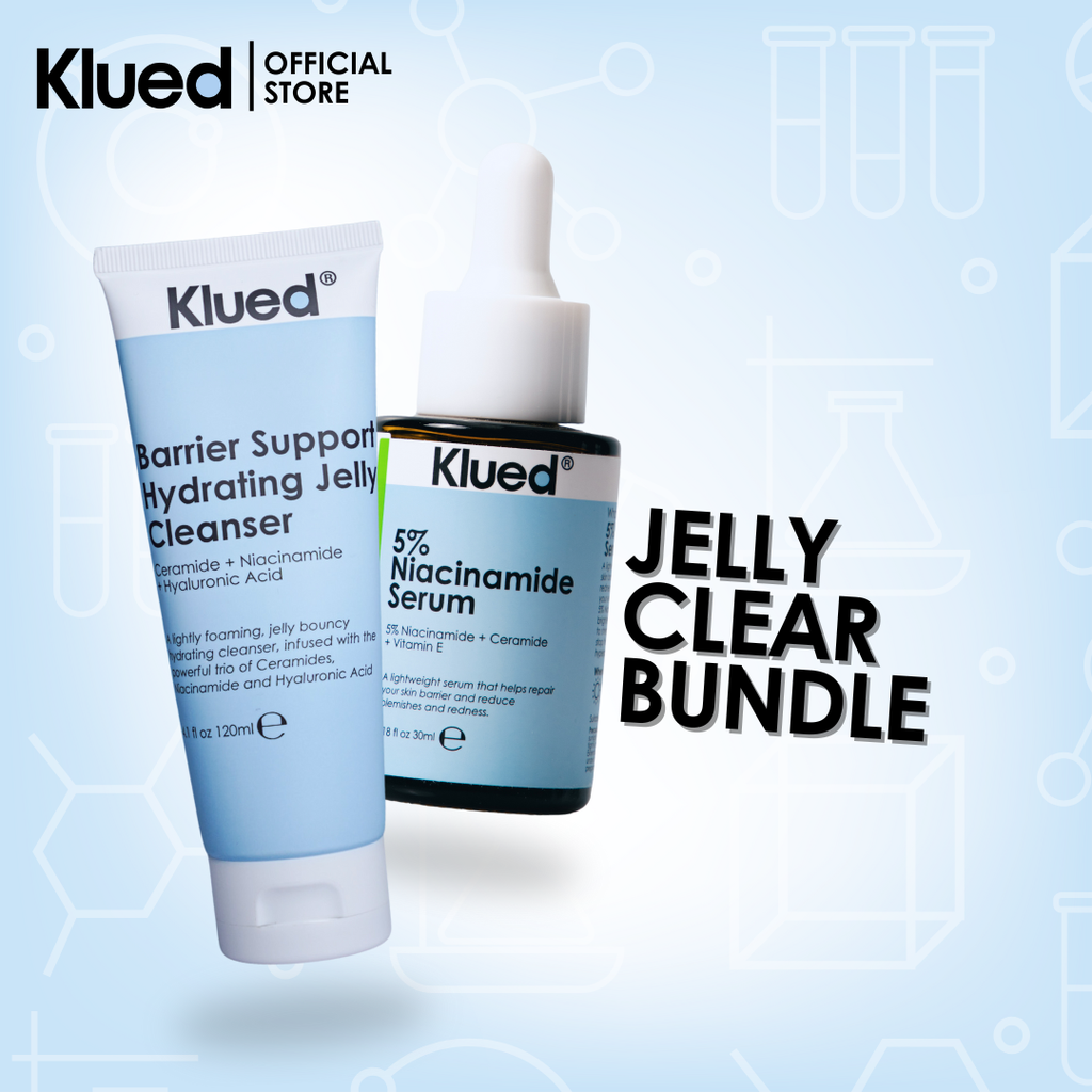 [BUNDLE 46] New Barrier Support Hydrating Jelly Cleanser 120ml + 5% Niacinamide Serum