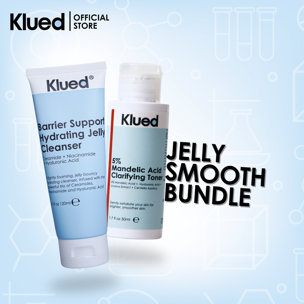 [BUNDLE 47] New Barrier Support Hydrating Jelly Cleanser 120ml +  5% Mandelic Acid Clarifying Toner 50ml