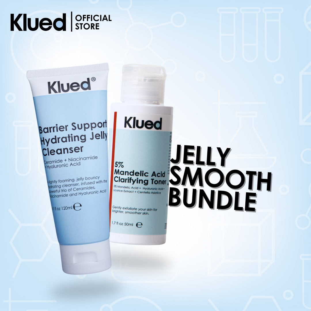 [BUNDLE 47] New Barrier Support Hydrating Jelly Cleanser 120ml +  5% Mandelic Acid Clarifying Toner 50ml