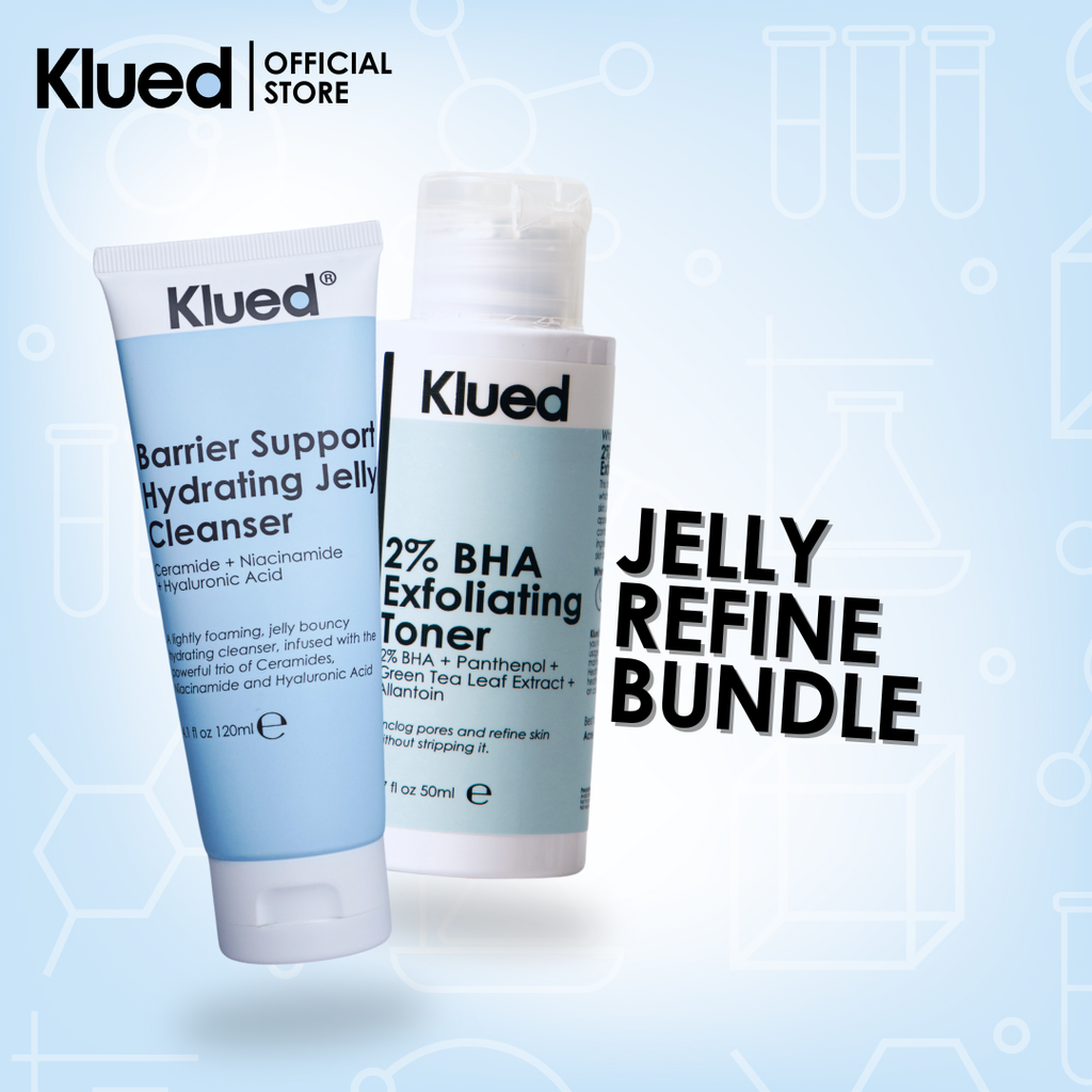[BUNDLE 48] New Barrier Support Hydrating Jelly Cleanser 120ml +  2% BHA Exfoliating Toner 50ml