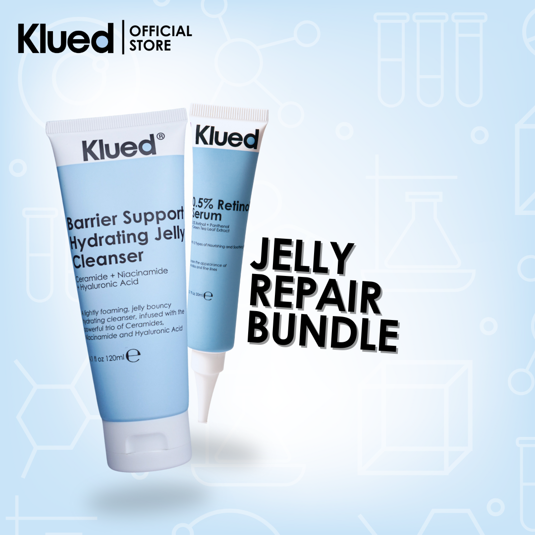 [BUNDLE 49] New Barrier Support Hydrating Jelly Cleanser 120ml +  0.5% Retinol Serum