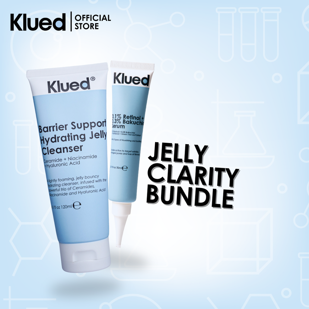 [BUNDLE 50] New Barrier Support Hydrating Jelly Cleanser 120ml +  0.1% Retinol + 0.3% Bakuchiol Serum