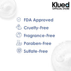 Klued product with certification icons and text on a white background