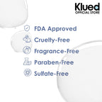 Klued product with certification icons and text on a white background