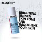 Klued skincare product with text on a white background